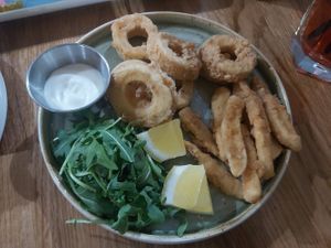 Calamari at Veggie Republic in Liverpool