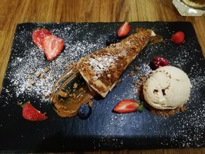 New York (biscoff) cheesecake at Veggie Republic in Liverpool