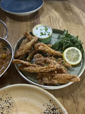 Calamari  at Veggie Republic in Liverpool