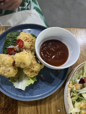 Cauliflower wings  at Veggie Republic in Liverpool