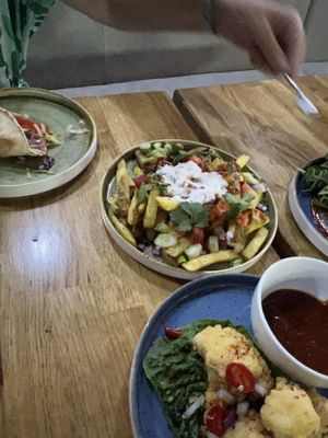 Za’tar fries  at Veggie Republic in Liverpool