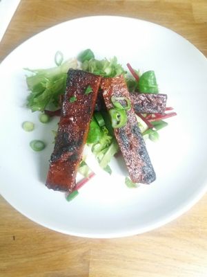 Korean ribs at Veggie Republic in Liverpool