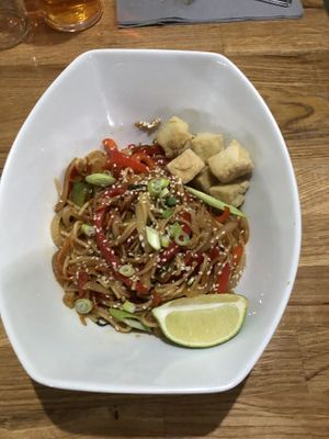 Stir-fry noodles at Veggie Republic in Liverpool