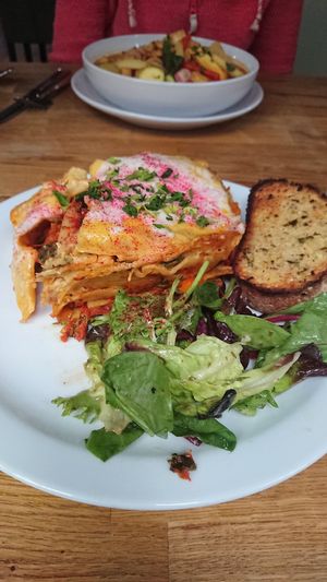 Lasagne at Veggie Republic in Liverpool