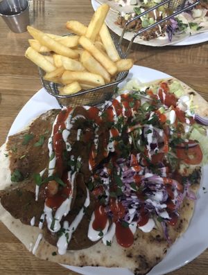 Best kebab ever  at Veggie Republic in Liverpool
