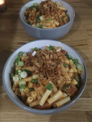 chilli Mac and cheese  at Veggie Republic in Liverpool