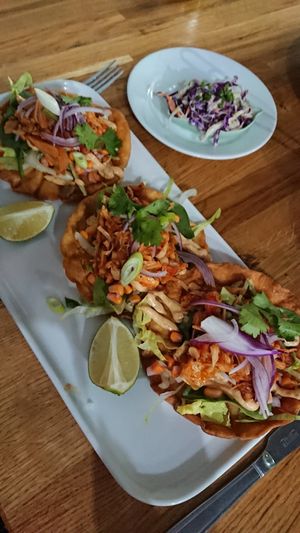 Chipotle tacos (crispy style) at Veggie Republic in Liverpool