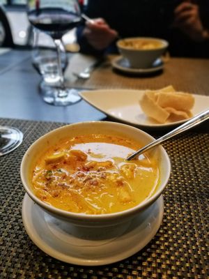 Laksa soup  at Dapur in Zurich