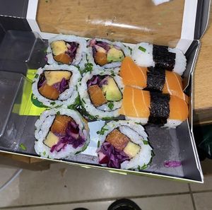 Vegan salmon sushi??!  at Wasabi in Birmingham