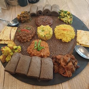 Vegan platter for 2 at Corarima in Wakefield