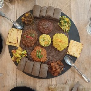 Vegan platter for 2 at Corarima in Wakefield
