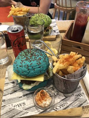 Beyond meat burger  at Café Garrett by Ohana in Lisbon