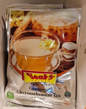 Ginseng Chrysanthemum Tea ~ 17/4/22 at Raintree Bakery & Coffee in East Singapore