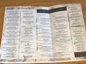 Menu Side 2 - EVERYTHING can be made Gluten Free except the Lemon Gnocchi and the Chicken (that goes on the Waffles). Waffles can be made GF at Veganbites - Sahara Ave in Las Vegas