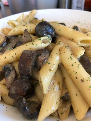 Mushroom stroganoff(delicious) at Veganbites - Sahara Ave in Las Vegas