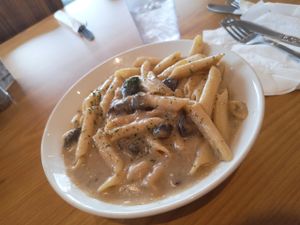 Pasta mushroom stroganoff at Veganbites - Sahara Ave in Las Vegas