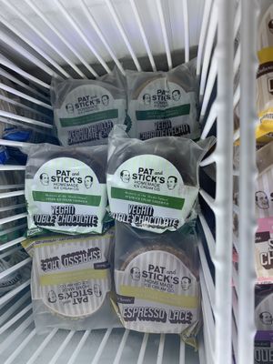 Vegan ice cream sandwiches  at Bambams  in Reservoir