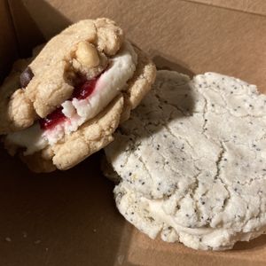 PB&J cookie sandwich and lemon poppyseed cookie sandwich (I believe they are GF)  at Tiki Loco in Dallas
