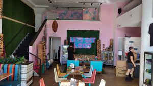 Nice decoration and roomie inside at Tiki Loco in Dallas