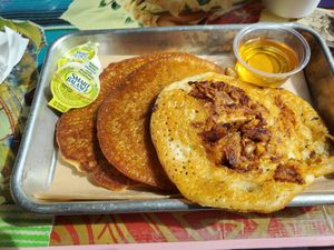 Bacon pancakes at Tiki Loco in Dallas