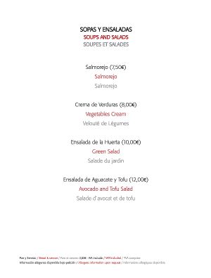 menu vegetariano 2 at El Burladero in Sevilla