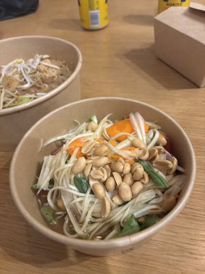 Papaya salad - excellent   at Pad Thai Take Away in Sitges