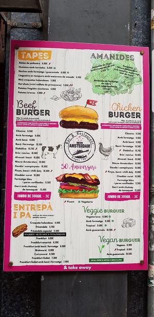 Menú at Nieuw Amsterdam in Stiges