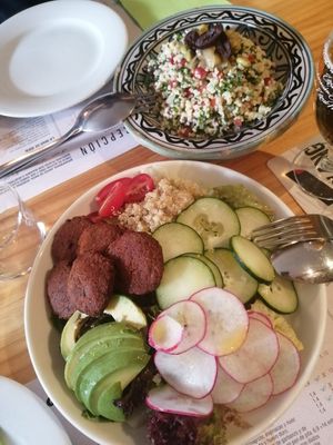 Budda bowl and Taboule at La Concepción in Tenerife