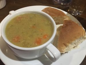 Veg soup  at Beinglas Farm in Stirling