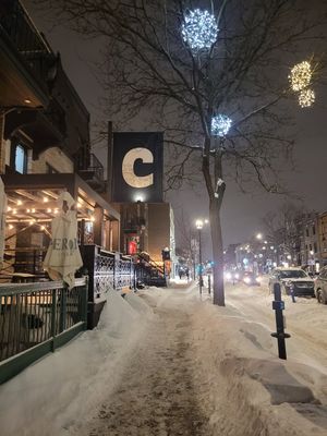 Restaurant vue de l'extérieur at ChuChai in Montreal