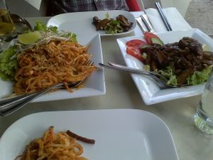 Pad Thai and crispy duck at ChuChai in Montreal