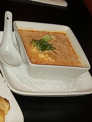 Curry coconut soup at ChuChai in Montreal