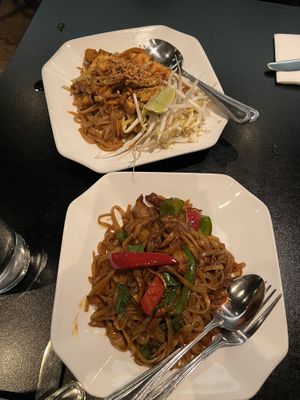  Royal pad thai & Pad keemao  at ChuChai in Montreal