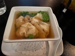 Wonton soup  at ChuChai in Montreal