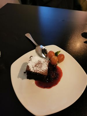 Chocolate cake at ChuChai in Montreal