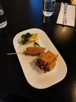 Appetizers with mtl a table at ChuChai in Montreal