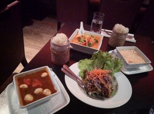 Variety of dishes at ChuChai in Montreal
