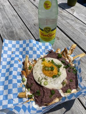 this vegan egg was unreal  at New Public - Food Truck in Bellingham