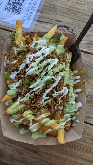 Loaded fries at New Public - Food Truck in Bellingham