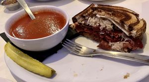 Rueben and red pepper soup   at Nooch in Windsor