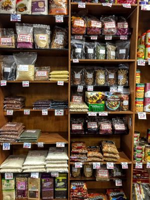 Bulk raw nuts, seeds, legumes at Sea Lovers in Savusavu