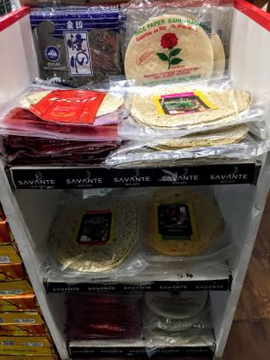 Variety of wraps, nori, roti, rice paper at Sea Lovers in Savusavu