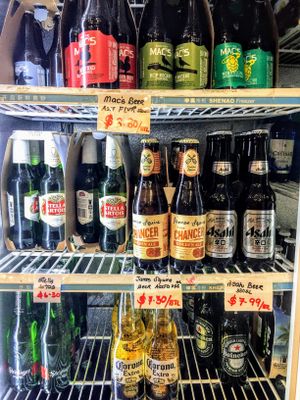 Imported beers at Sea Lovers in Savusavu