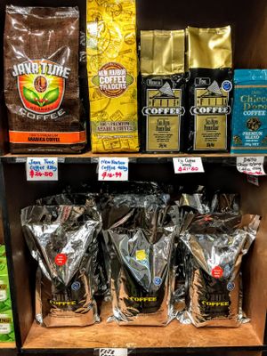 Local Fiji coffees at Sea Lovers in Savusavu