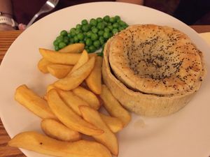 Mushroom pie at Swan in Fairfield