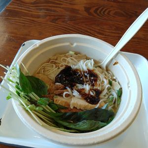 Pho Vietnamese Rice Noodle soup at Ely's To Go in Boardman