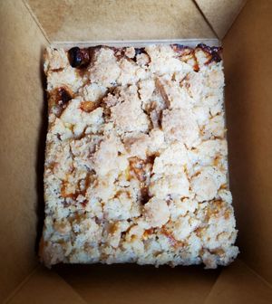 G.f. peach crumble at Ely's To Go in Boardman