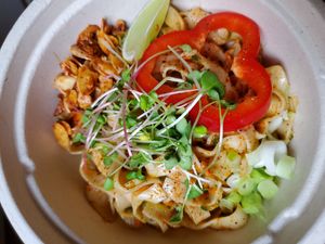 G.f. sweet & spicy lime cold noodle bowl at Ely's To Go in Boardman