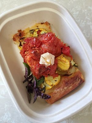 Summer veggie tart at Ely's To Go in Boardman