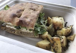 Breakfast sandwich   at Seed Cafe in Minneapolis